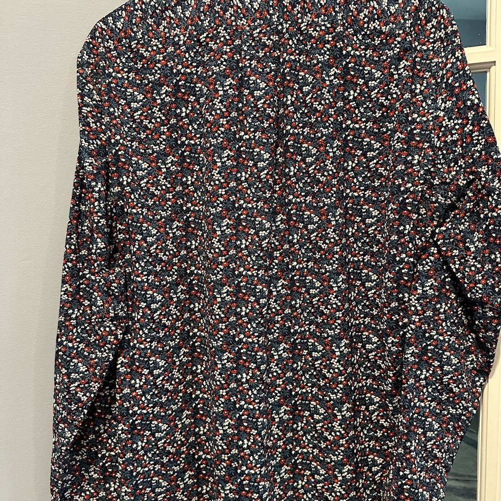 J. Crew Navy Floral Shirt